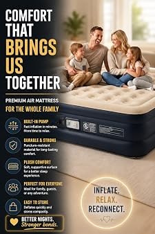 Portable Travel-friendly Inflation Air Sofa Bed with a Rechargeable Pump