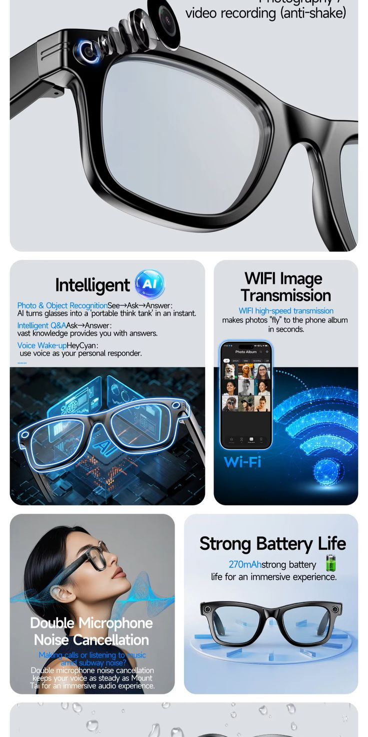 Smart Wireless Headphone Calling Sunglasses