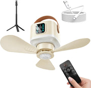 Rechargeable Hanging Fan with Timer