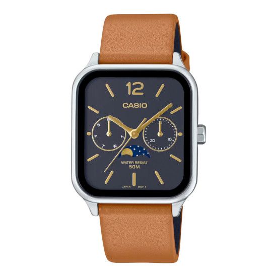 Casio Quartz Moonrise Dial Watch