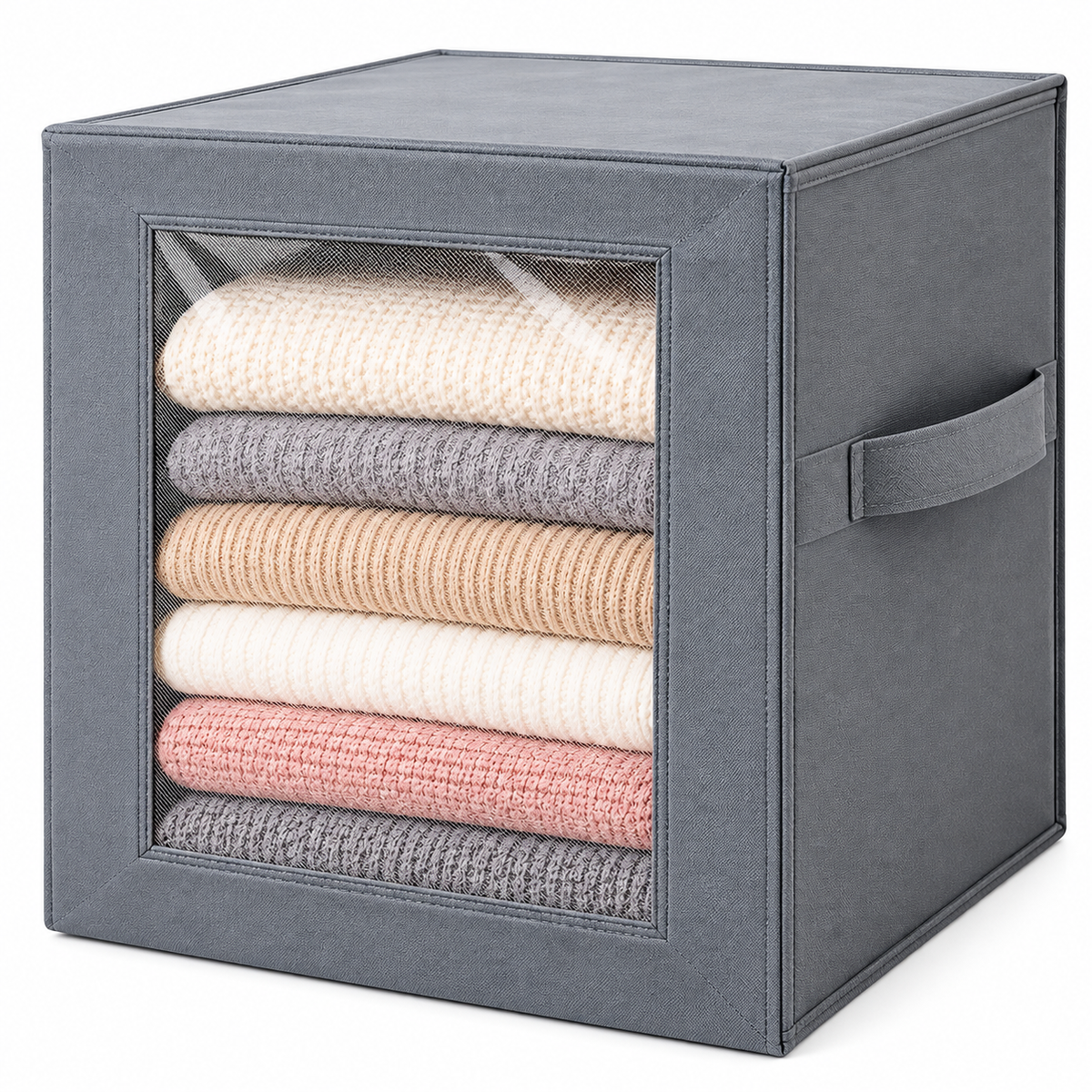Fabric Storage Organizer with Viewing Window – detail view 3