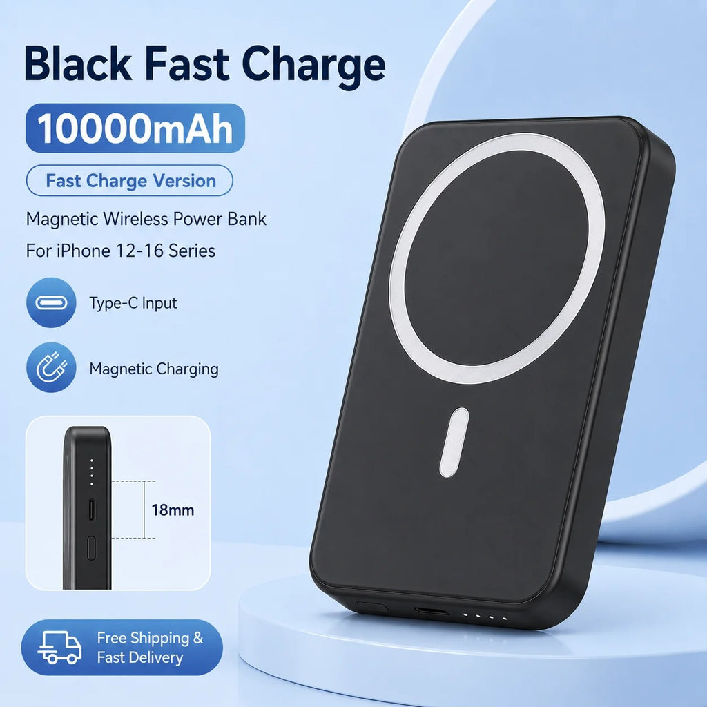 10000mAh Magnetic Wireless Power Bank