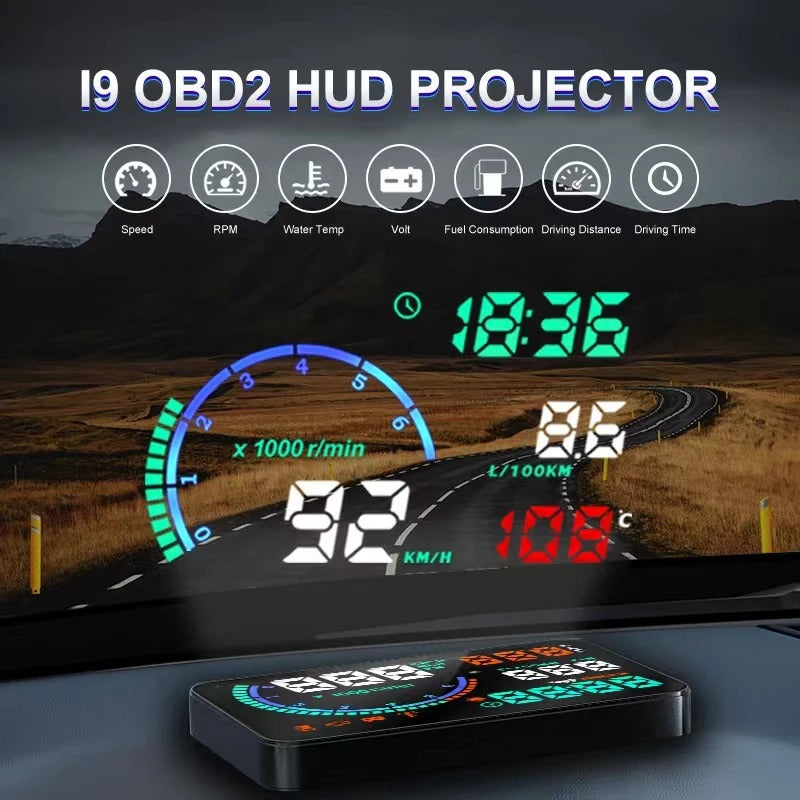 Car Head-Up Display (HUD) Speedometer