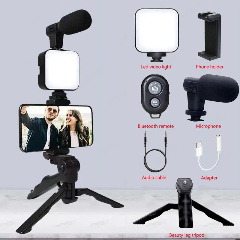 Smartphone and Camera Vlogging Studio Kits