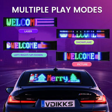 Programmable flexible RGB Matrix LED panel with scrolling text animation