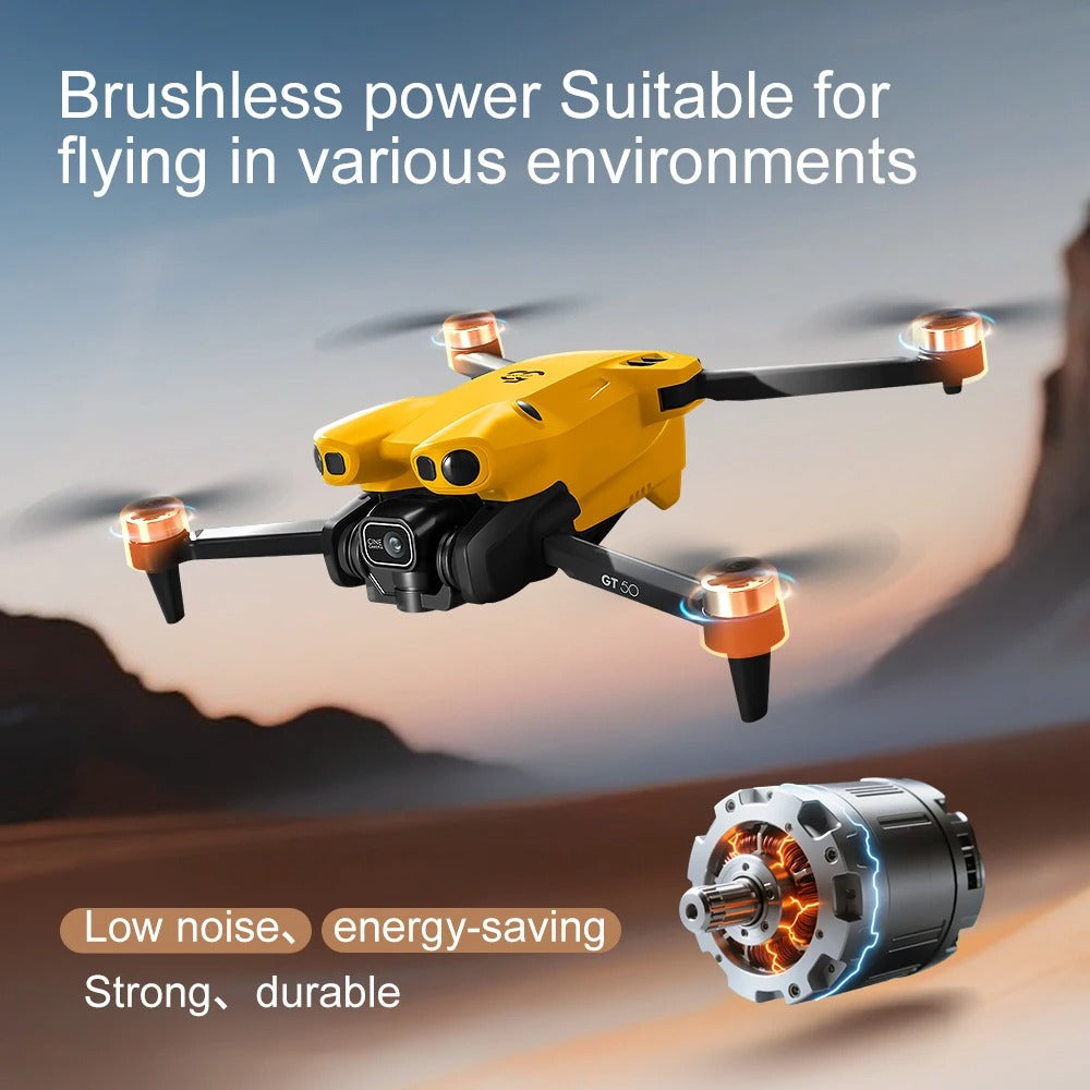 RC Drone, 360° Obstacle Avoidance, 8K HD Aerial Photography, Brushless Motor, Foldable Quadcopter, WiFi