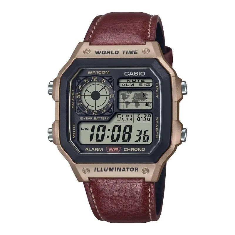 Multifunctional Casio AE-1200WHL-5A Waterproof Watch
