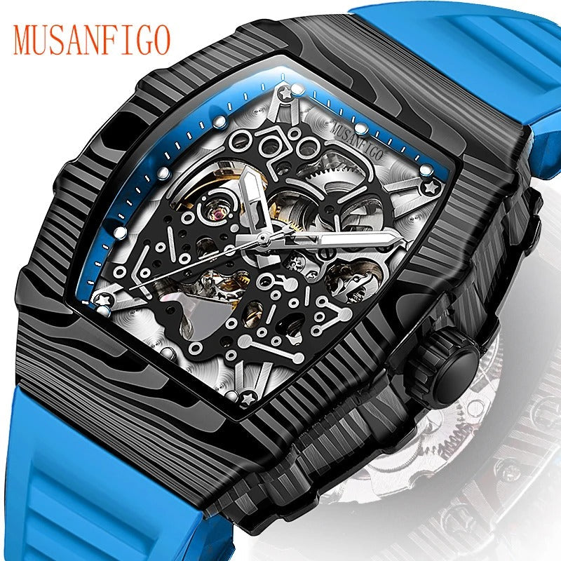 luxurious fully automatic mechanical men's watch, waterproof and luminous trendy watch