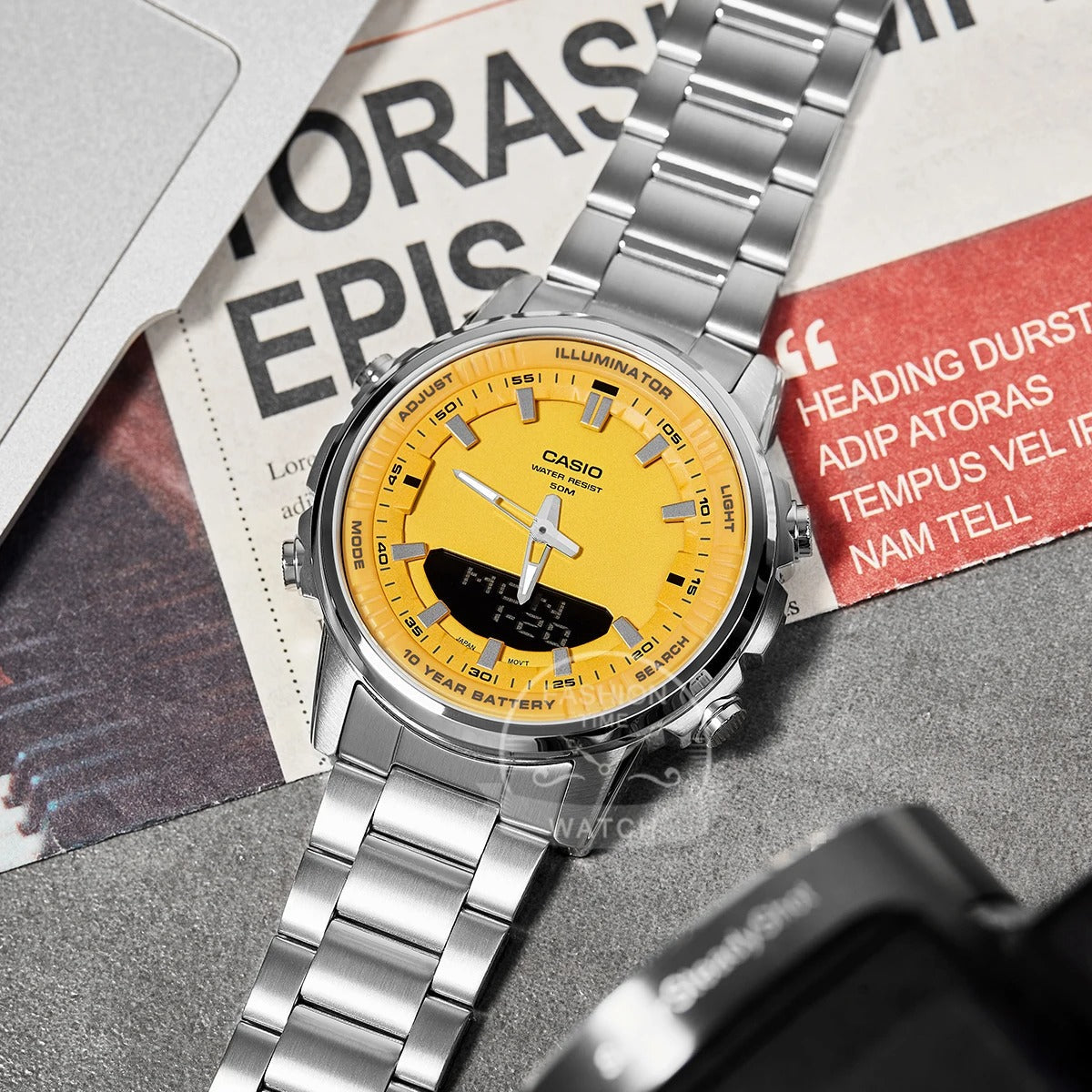 Multifunctional Casio AMW-880D Waterproof Watch