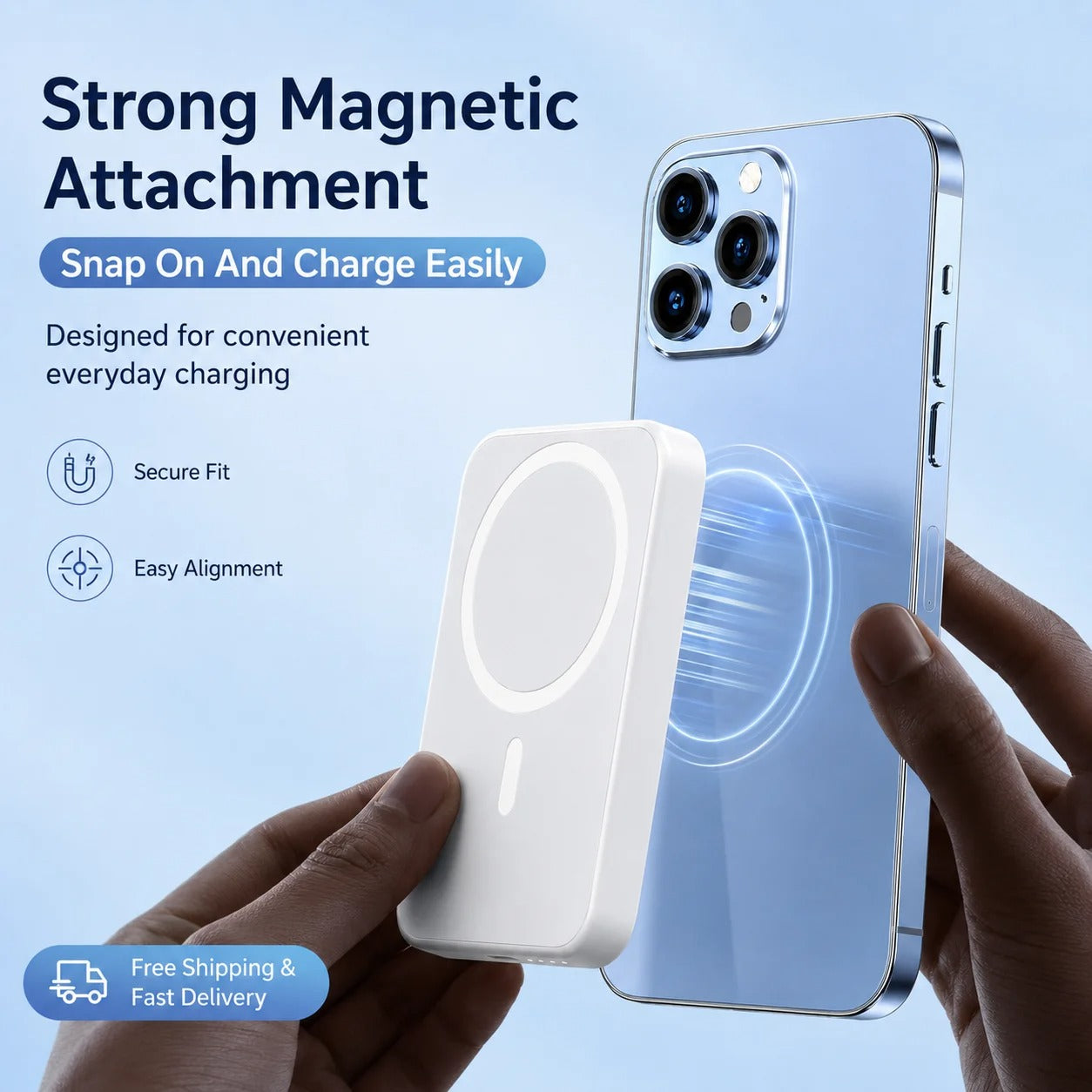 10000mAh Magnetic Wireless Power Bank