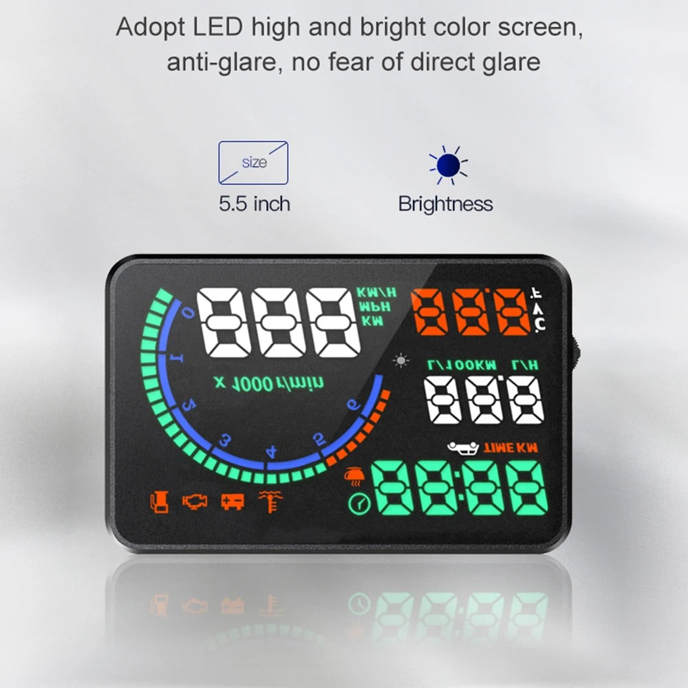Car Head-Up Display (HUD) Speedometer