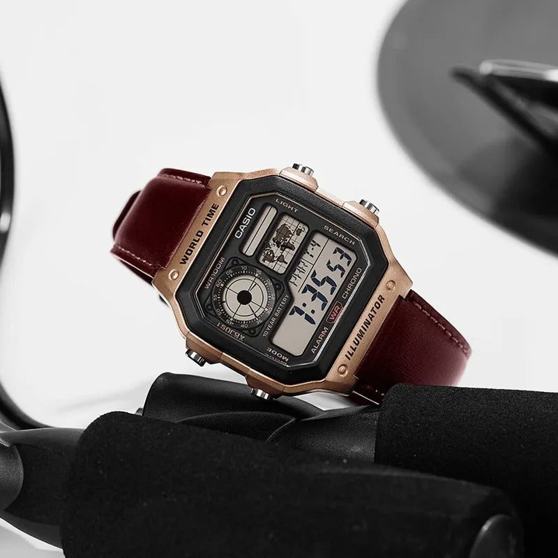 Multifunctional Casio AE-1200WHL-5A Waterproof Watch