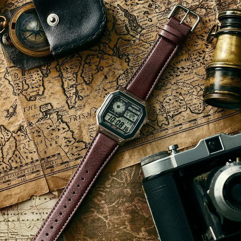 Multifunctional Casio AE-1200WHL-5A Waterproof Watch