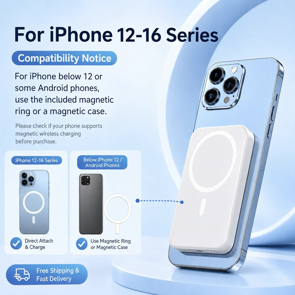 10000mAh Magnetic Wireless Power Bank
