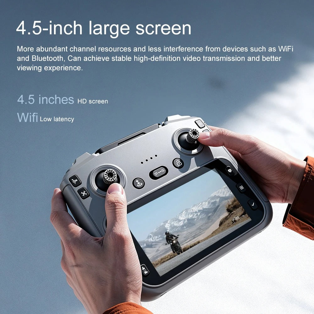 RC Drone, 360° Obstacle Avoidance, 8K HD Aerial Photography, Brushless Motor, Foldable Quadcopter, WiFi